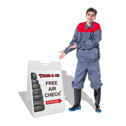 Custom Simpo II Plastic A-Frame Sign 22in x 28in