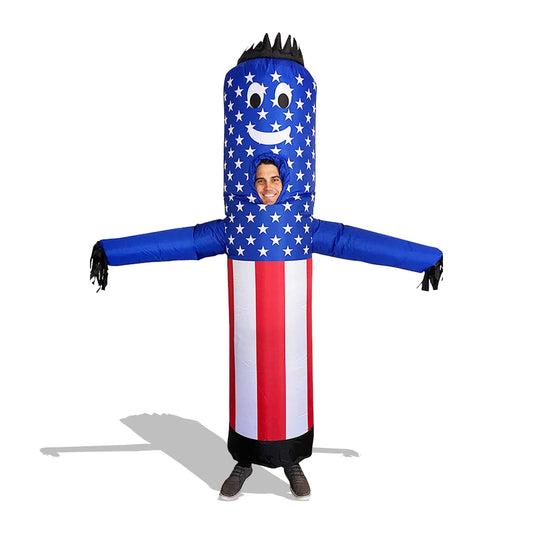 Air Dancers® U.S. Flag Inflatable Tube Man Costume 