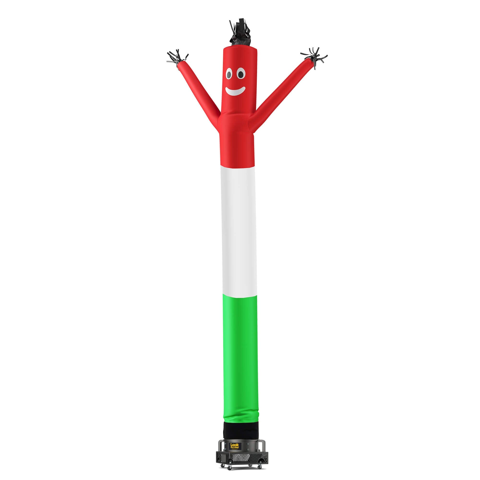 Air Dancers® Inflatable Tube Man Red, White, and Green – LookOurWay