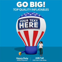 20ft Giant Inflatable Patriotic Balloon