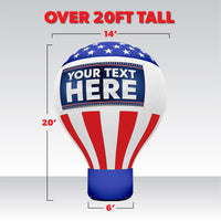 20ft Giant Inflatable Patriotic Balloon