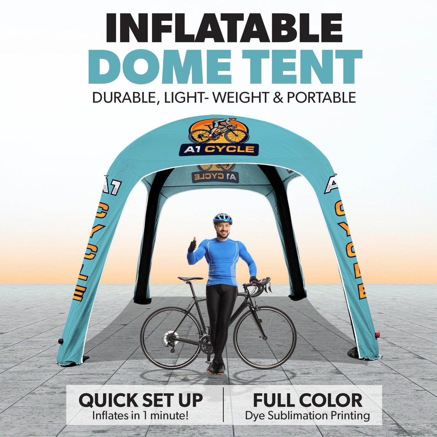 gybe humanity tent Custom Inflatable Dome Tent