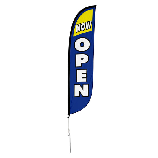 Now Open Feather Flag