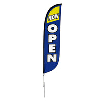 Now Open Feather Flag