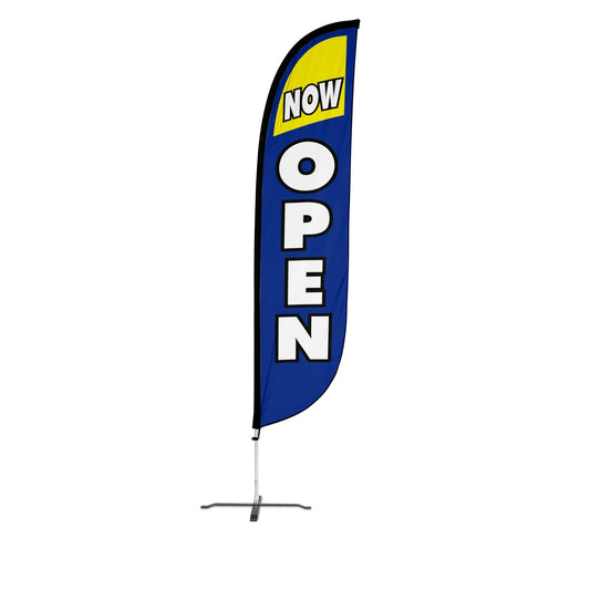 Now Open Feather Flag