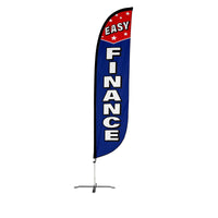 Easy Finance Feather Flag with Stars