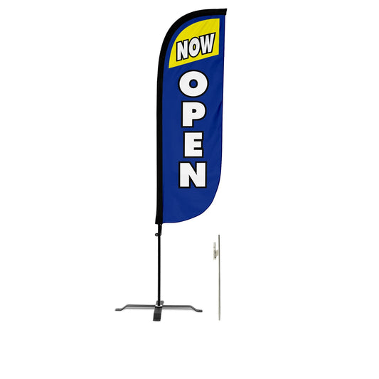 Now Open Feather Flag