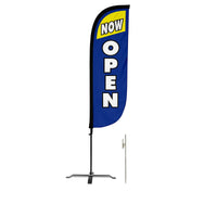 Now Open Feather Flag