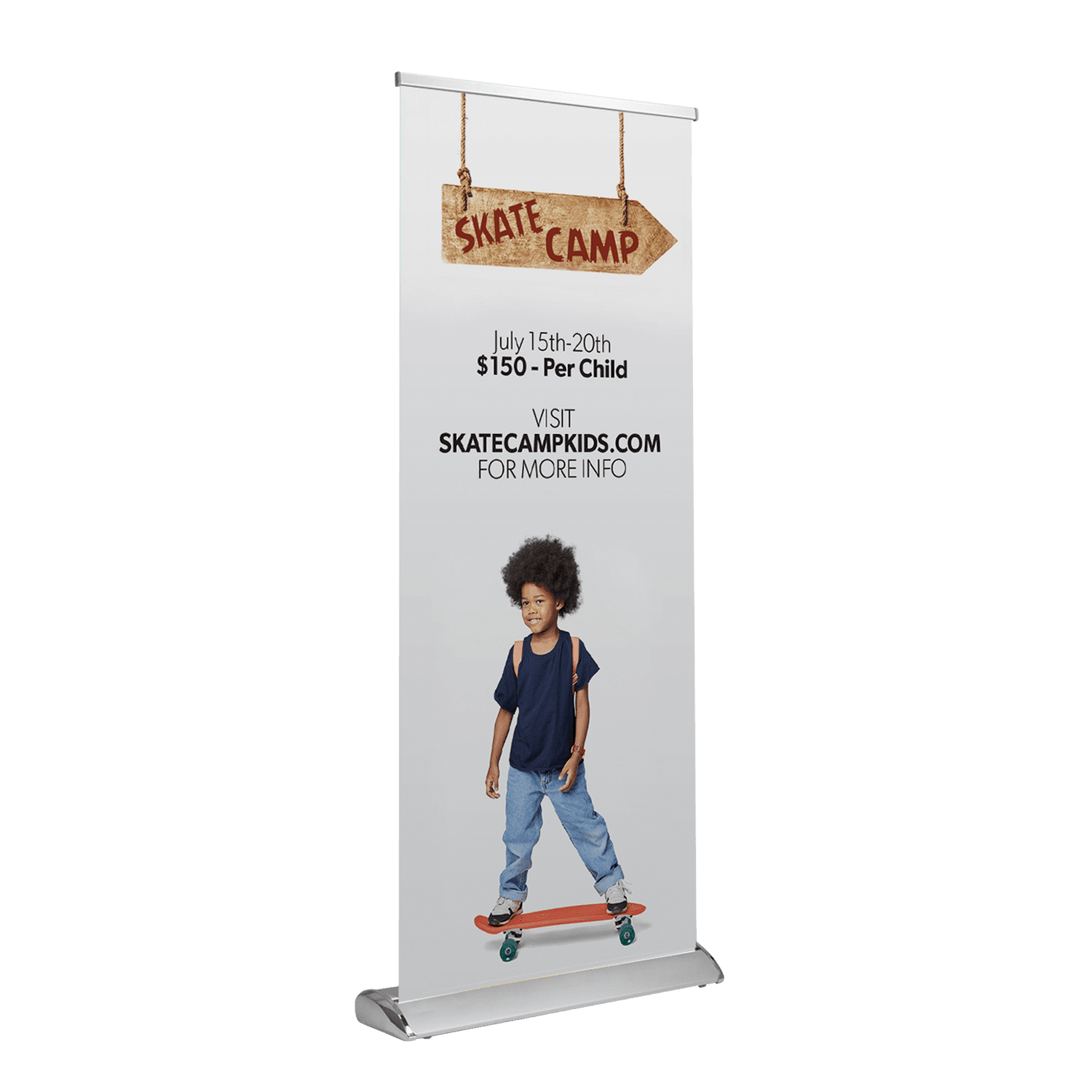 33x81 Aluminum Retractable Roll Up Banner Stand Trade Show Display  Portable