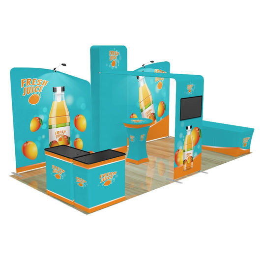 10x20 Trade Show Booth Display - Monument Platinum Package 