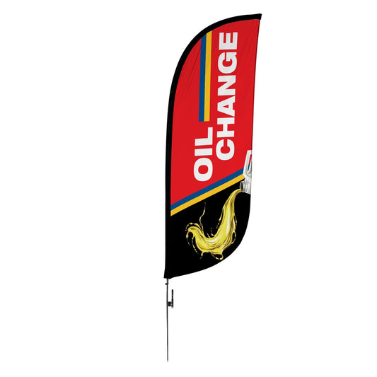 8ft Oil Change Feather Flag