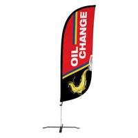 8ft Oil Change Feather Flag