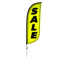 8ft Fluorescent Sale Feather Flag