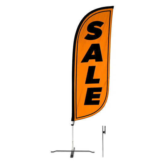 8ft Fluorescent Sale Feather Flag