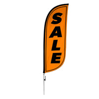 8ft Fluorescent Sale Feather Flag