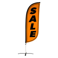 8ft Fluorescent Sale Feather Flag
