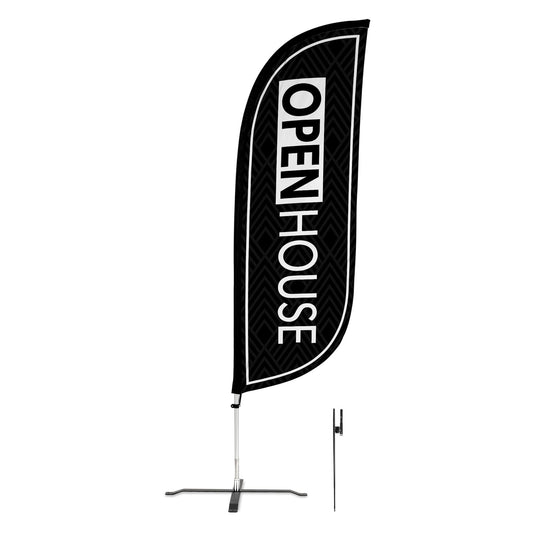 8ft Open House Feather Flag