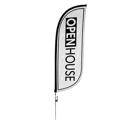 8ft Open House Feather Flag