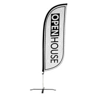 8ft Open House Feather Flag
