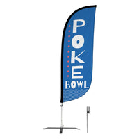 8ft Poke Bowl Feather Flag
