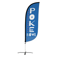 8ft Poke Bowl Feather Flag