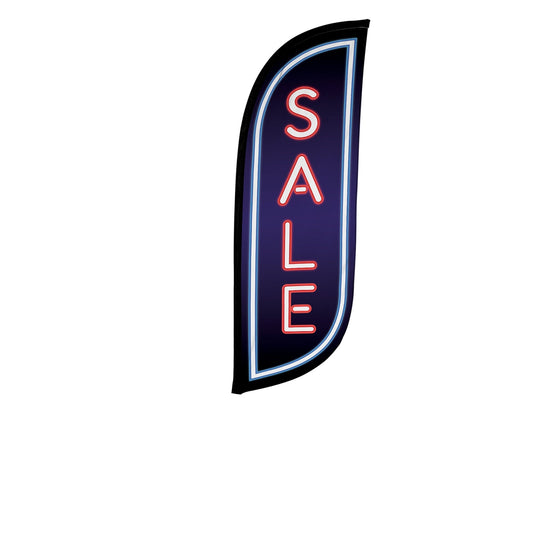 8ft Neon Sale Feather Flag