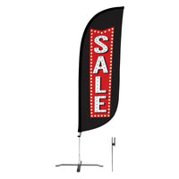 8ft Vintage Marquee Sale Feather Flag