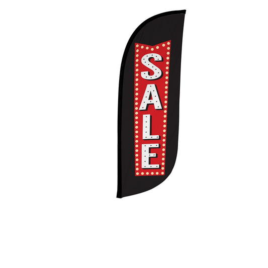 8ft Vintage Marquee Sale Feather Flag