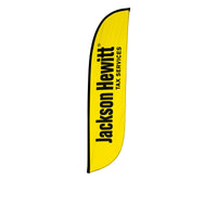 Jackson Hewitt 12ft Logo Feather Flag
