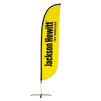 Jackson Hewitt 12ft Logo Feather Flag