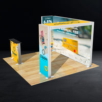 10ft Backlit Premium Arch SEG Trade Show Booth Display w/ Partition