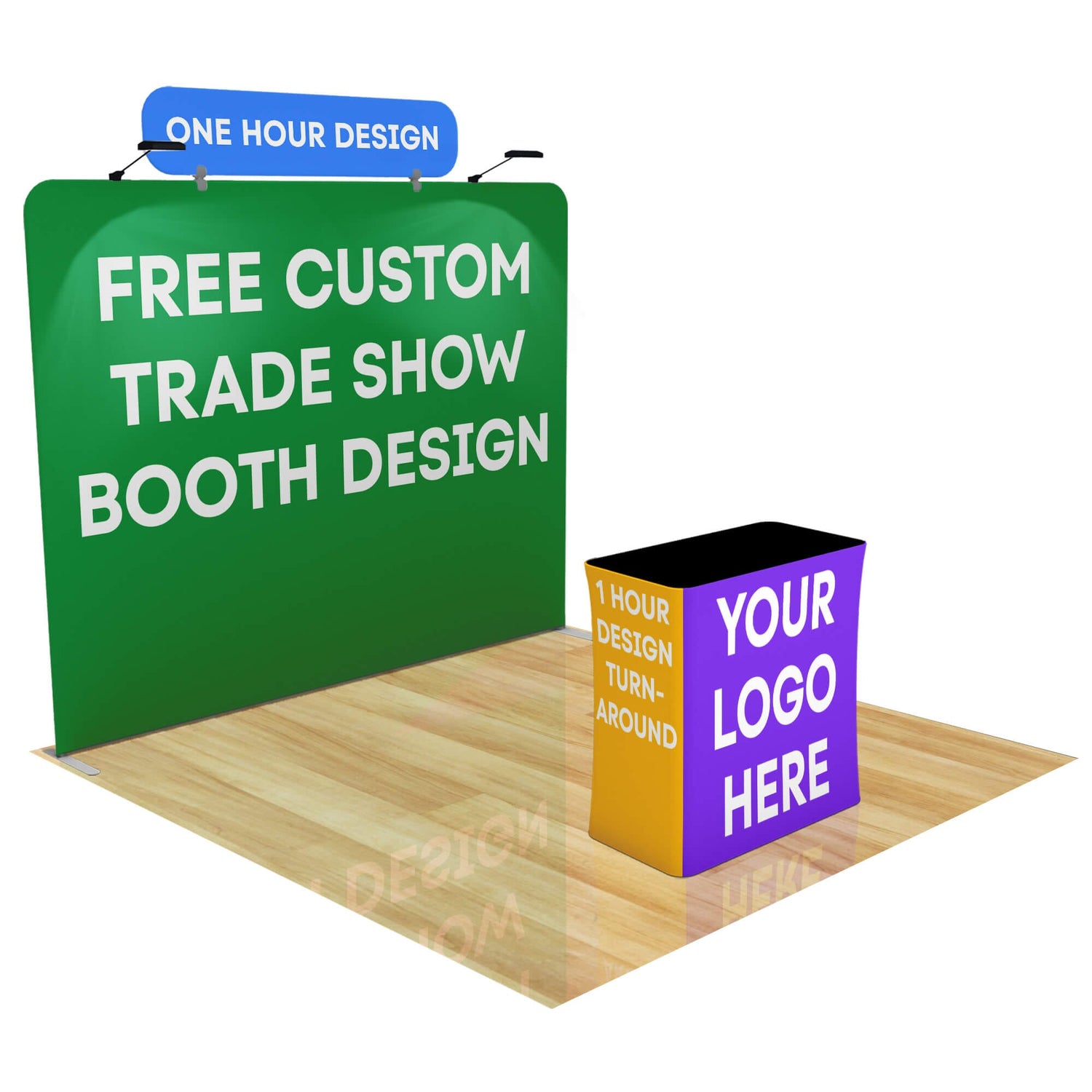 10ft FastZip™ Custom Trade Show Booth 10M8020216