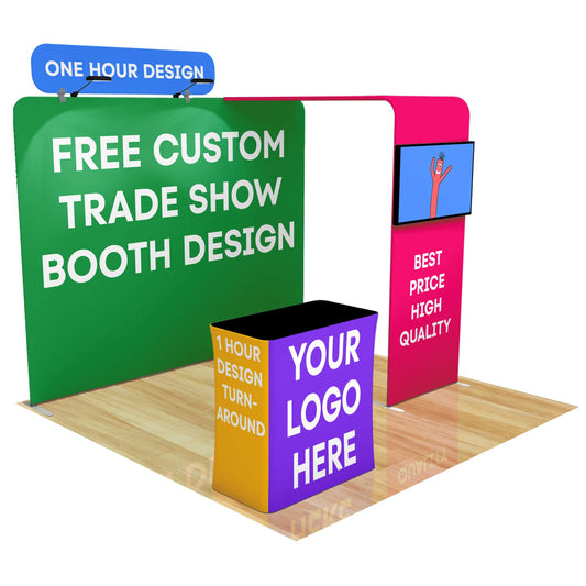 10ft FastZip™ Custom Trade Show Booth 