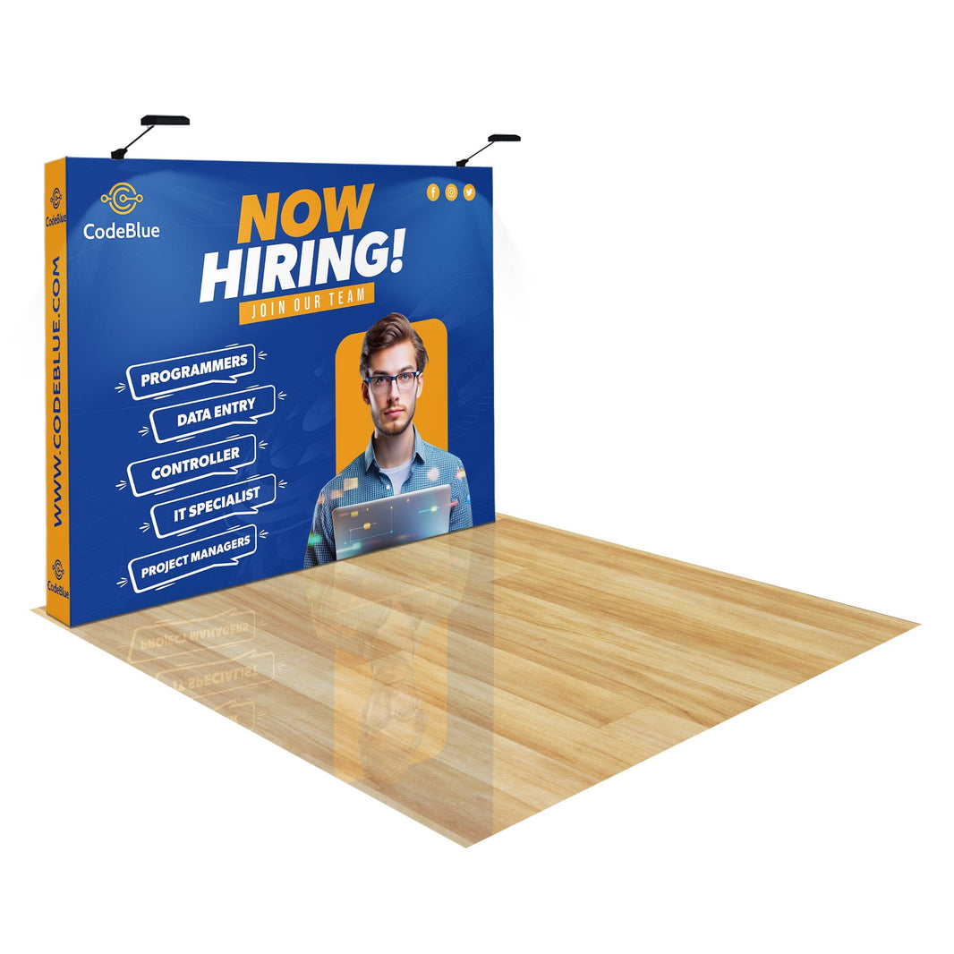 Straight Pop Up Trade Show Displays | Backdrop Booths | LookOurWay