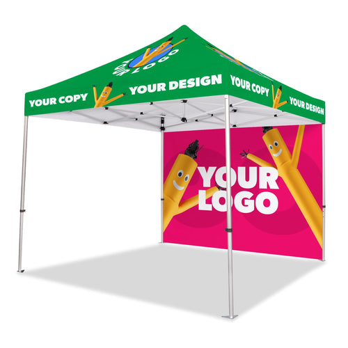 10x10 Custom Canopy Tent w/ Back Wall