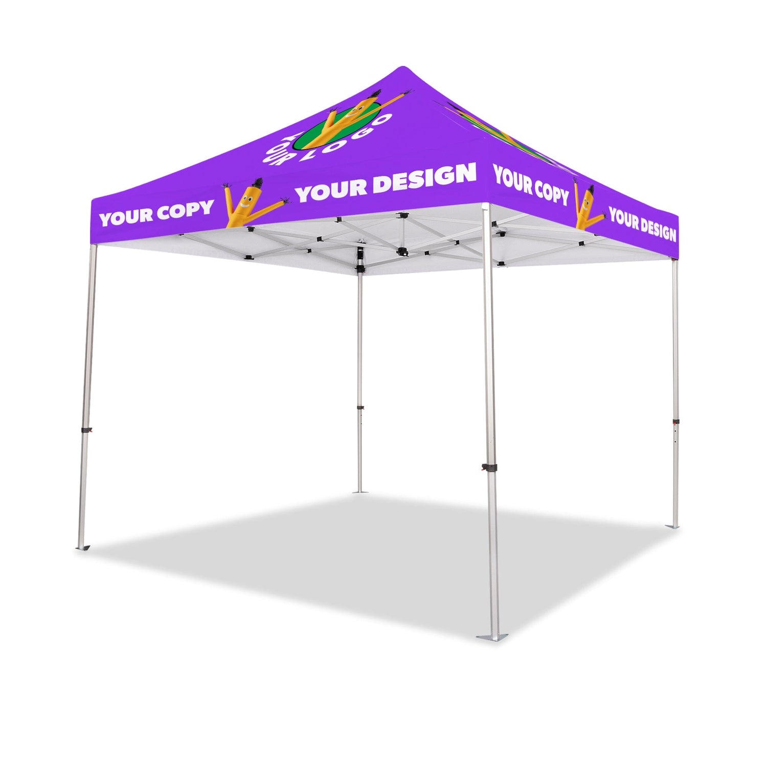 10x10 Custom Canopy Tent w/ Back Wall & Table Cover