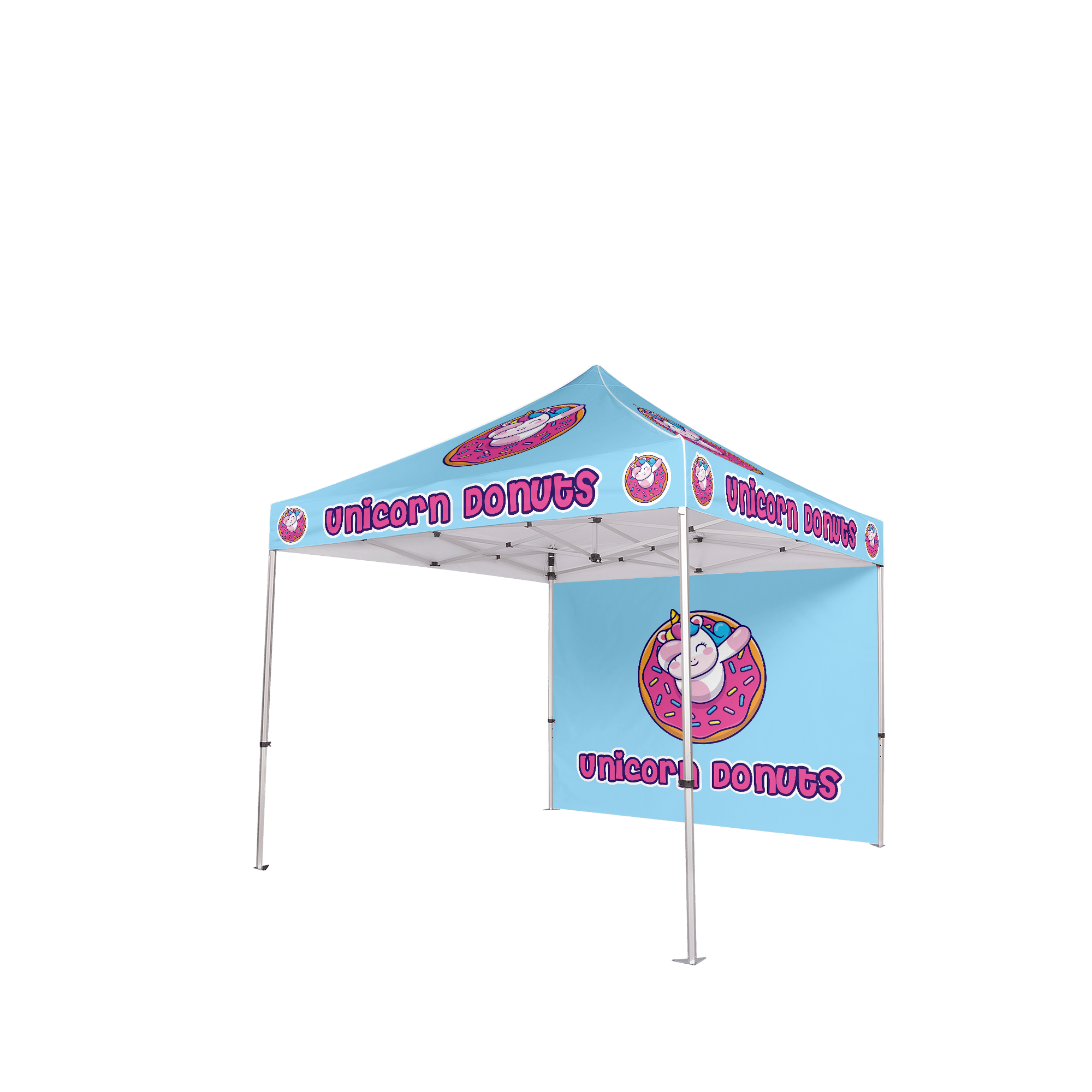 Custom Canopy Tent with Back Wall
