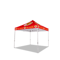 Custom Canopy Tent with Full Back & Half Side Walls