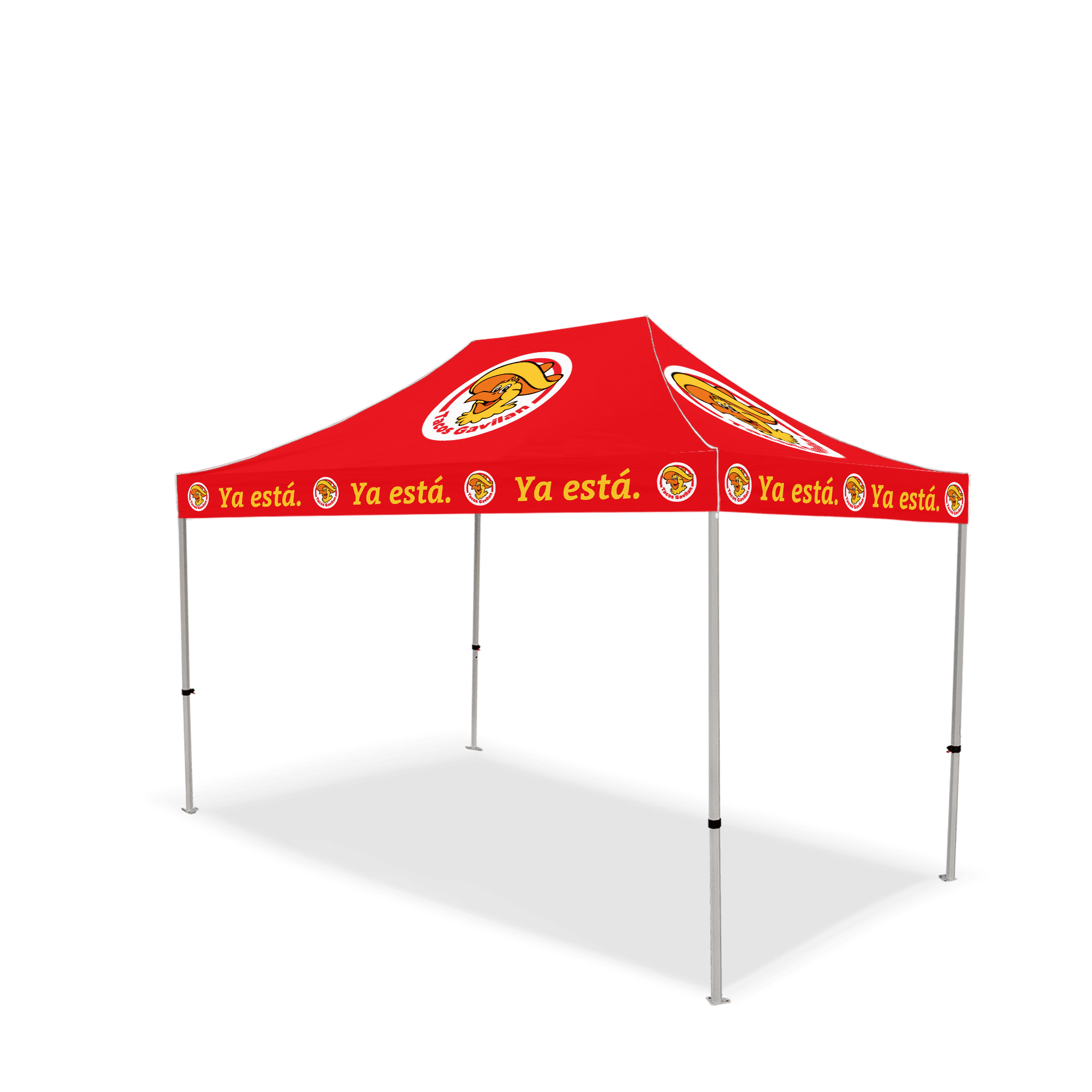 Custom Canopy Tent with Full Back & Half Side Walls