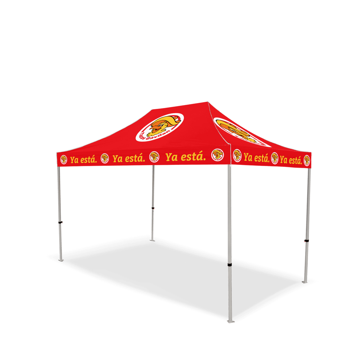 Custom Canopy Tent with Full Back & Half Side Walls