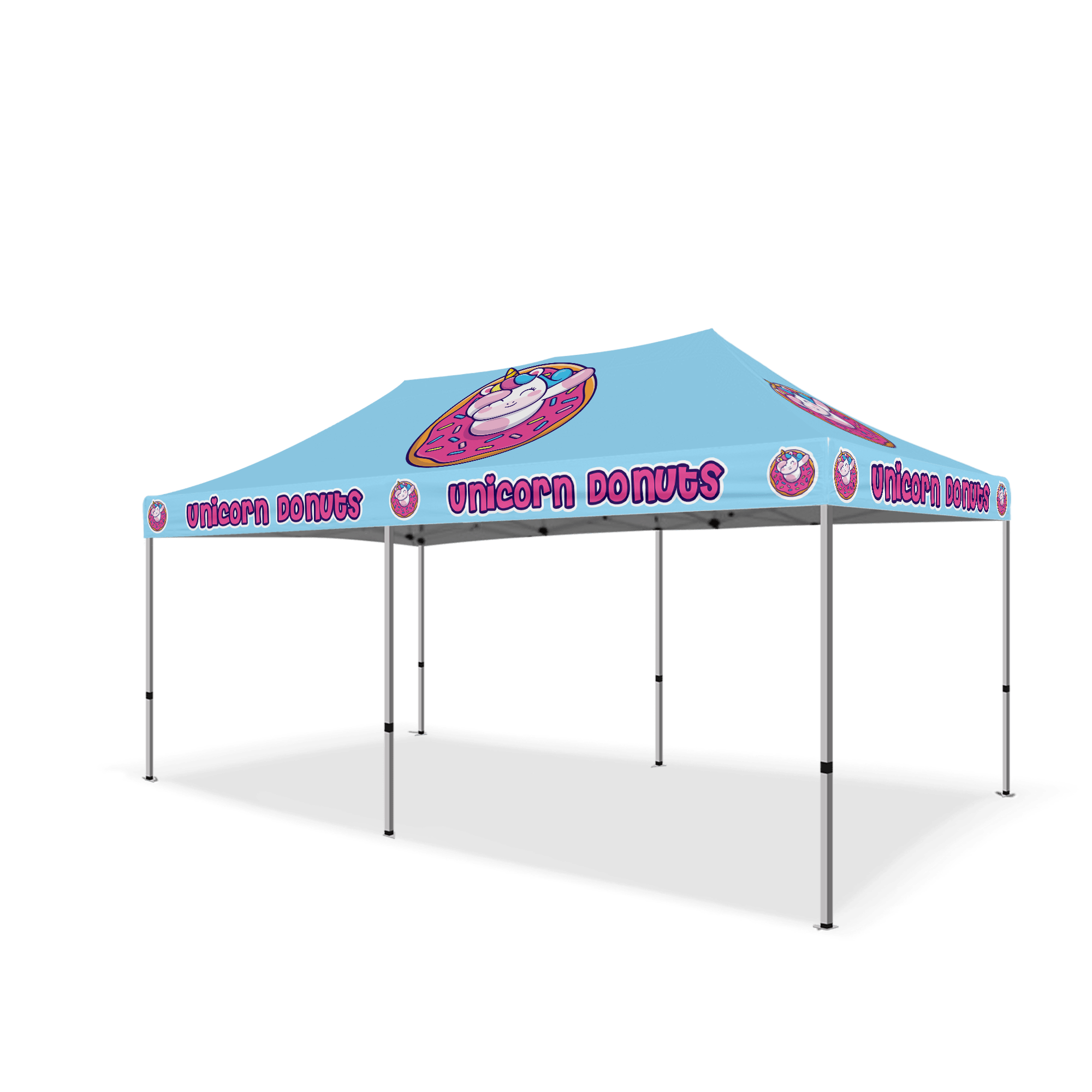 Custom Canopy Tent with Back Wall