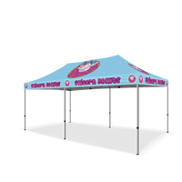 Custom Canopy Tent with Back Wall