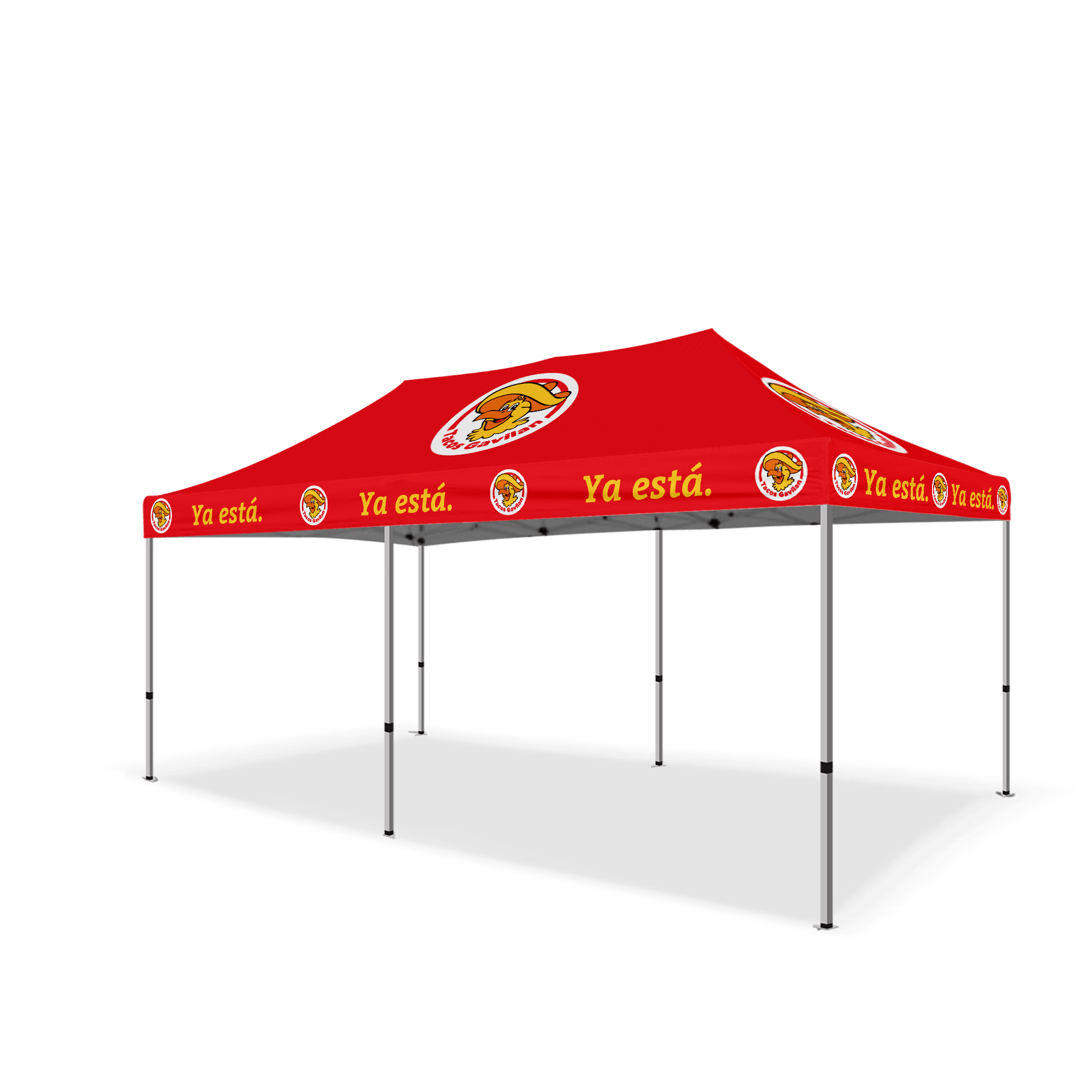 Custom Canopy Tent with Full Back & Half Side Walls