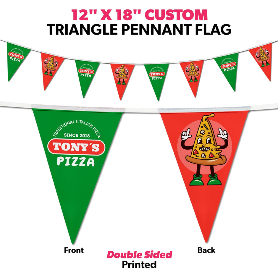 Custom String Pennant Flags | Custom Pennant Banners & Triangle Flags ...