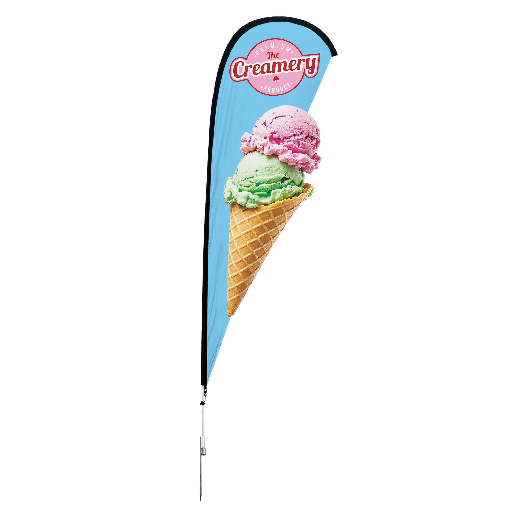 12ft / Ground Spike Pole Set