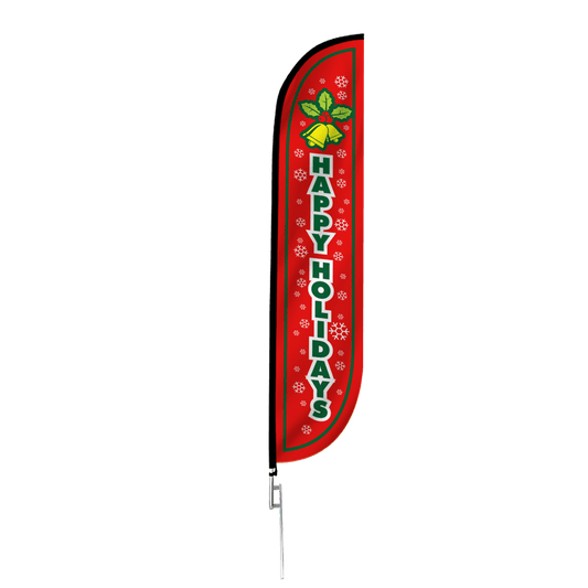 Happy Holidays Feather Flag 