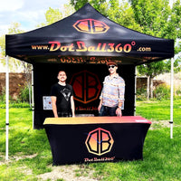 Custom Canopy Tent with Back Wall & Table Cover