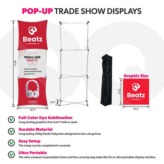 Custom Pop-Up Display - (1x3 Panel)