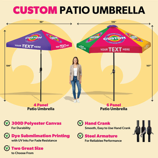 Custom Patio Umbrella (6-Panel)
