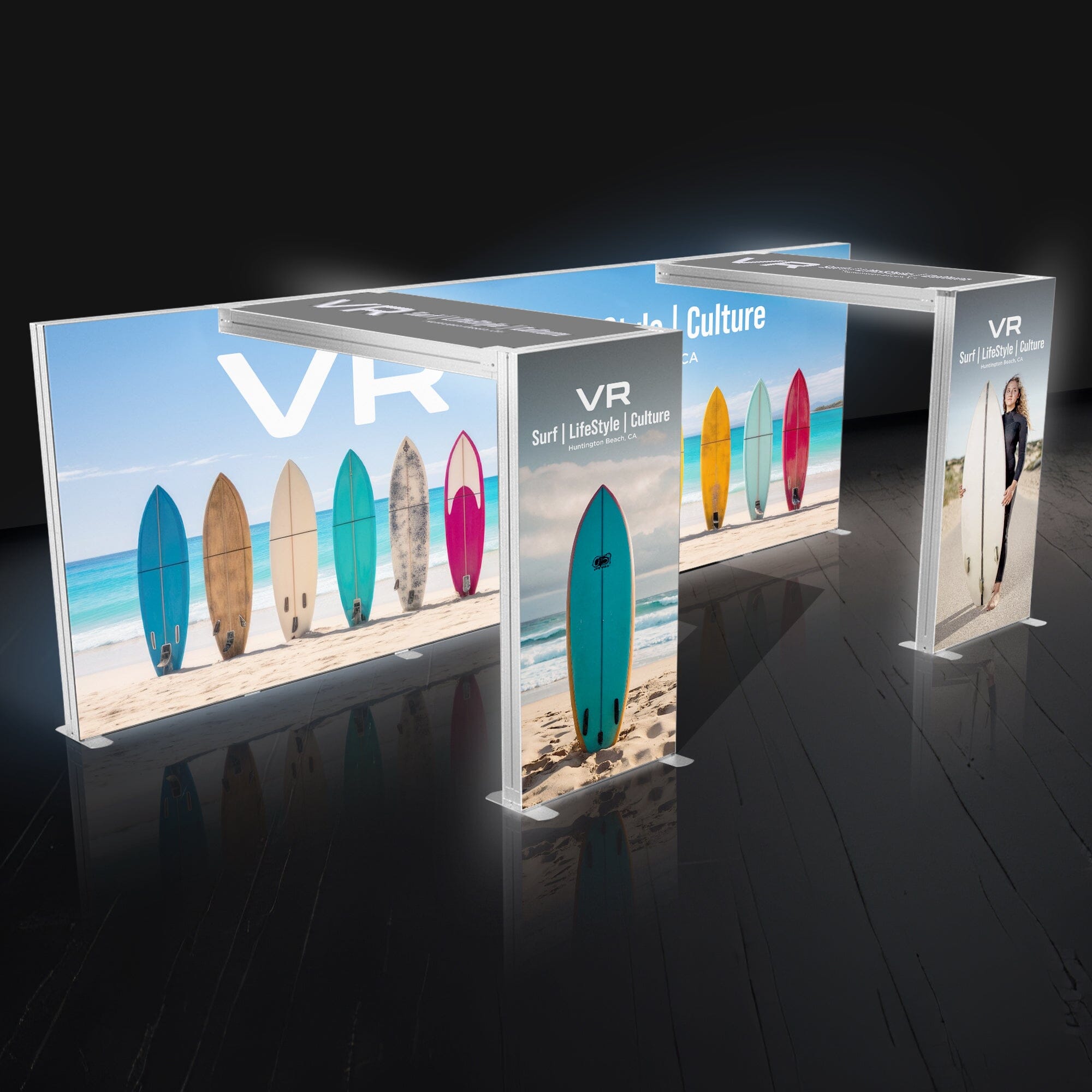 10x20 Backlit Trade Show Booth SEG Double Arch | Trade Show